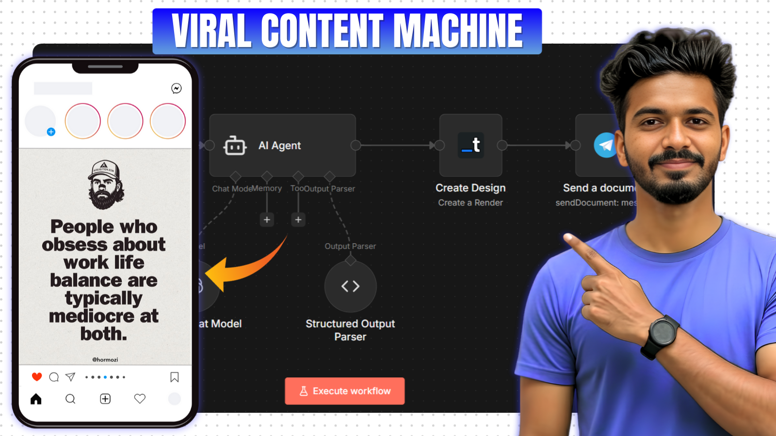  Build a Viral Content Machine Using N8N + AI