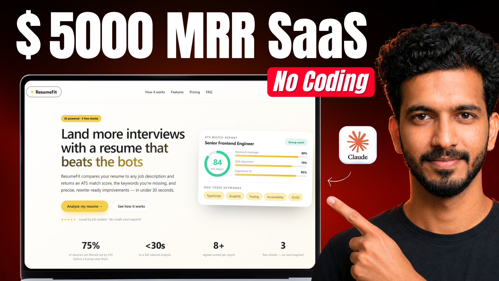  How to Build an AI SaaS App with Claude Code (No Backend Code)